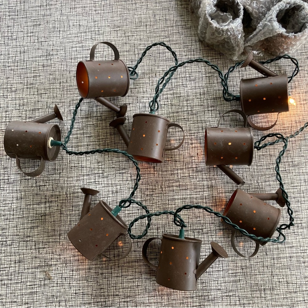 Watering Cans Garden Sun Room String Patio Lights Indoor 2 Strings = 16 Ft.